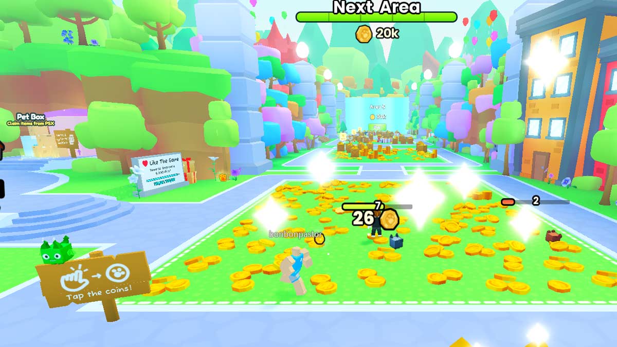 Nhập mã code trong trò chơi Pet Simulator trên Roblox