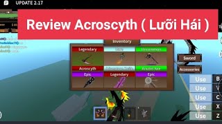 Những lưu ý khi lấy lưỡi hái trong king legacy