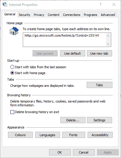 Chọn tab kết nối