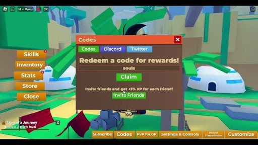 Cách nhập code Dragon Soul Roblox