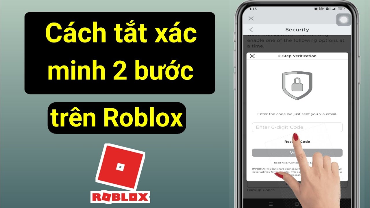 Cách tắt xác minh 2 bước Roblox đơn giản