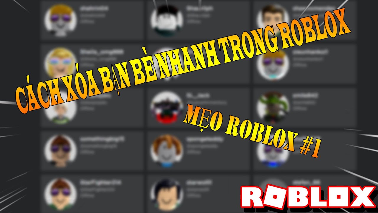 Cách xoá kết bạn trong Roblox với AutoClicker