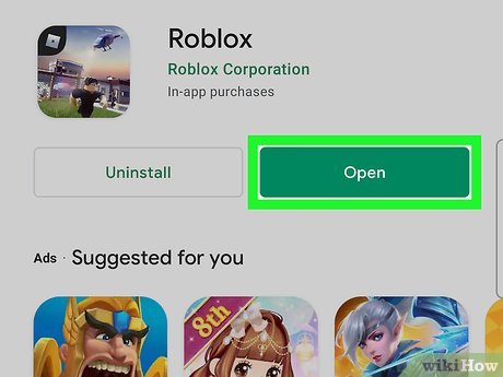 Khởi động ứng dụng Roblox